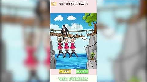 Tricky Twist Puzzle Game Level 60: Help the Girls Escape Solution