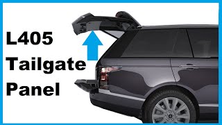 Range Rover l405 Inner Tailgate Trunk Panel Removal boot interior plastic