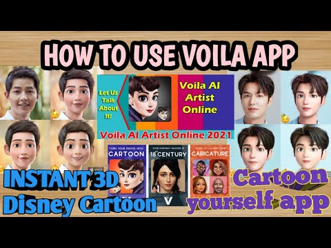 VOILA APP TUTORIAL - HOW TO USE VOILA APP - VOILA AI ARTIST - CARTOON YOURSELF