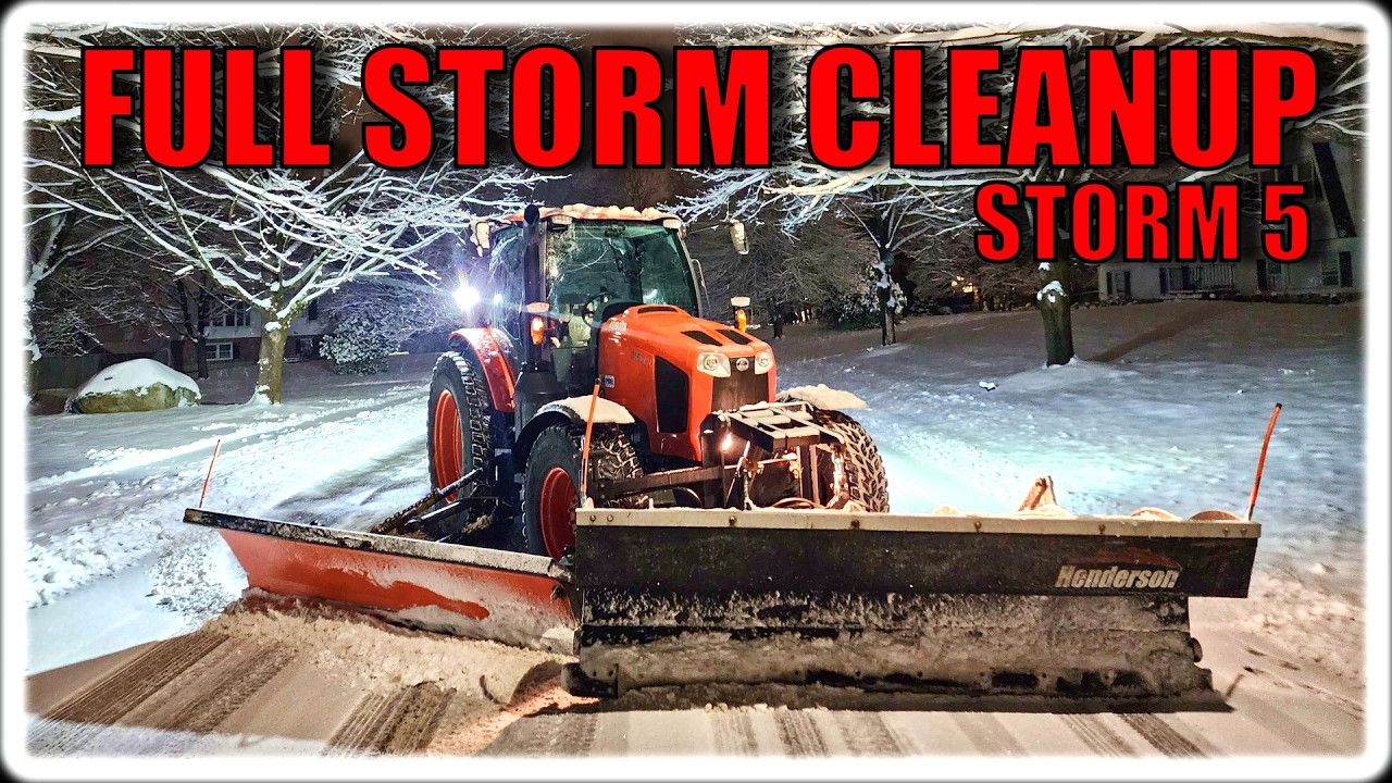 Snow Spring Clean Up Full Winter Storm Cleanup | Snow Plowing From Start To Finish – Storm 5 ...