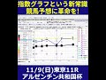 【11/9(日)】東京11Rアルゼンチン共和国杯攻略法｜指数グラフで勝ち筋を暴く#shorts