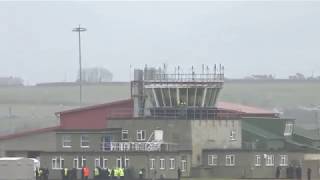 RAF TORNADO FINAL FAREWELL A 3 ship Tornado fly past over Raf Valley today.