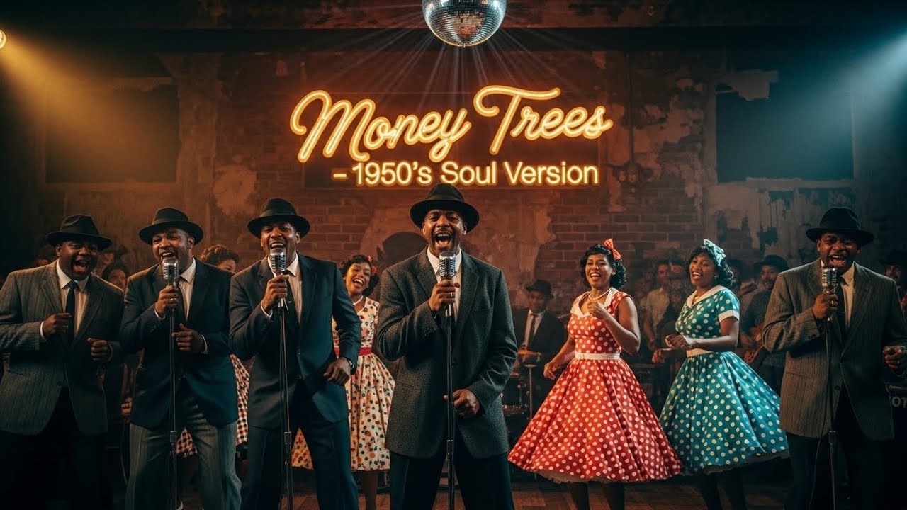 Money Trees Midnight Blues 🌙 | 1950’s Soul Version | Vintage Late-Night Blues
