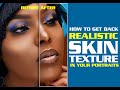 PHOTOSHOP TUTORIAL: How to create Extremely realistic skin texture (The full tutorial 2021)