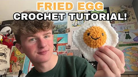 Learn to Make a Cute Crochet Fried Egg with No Sewing!