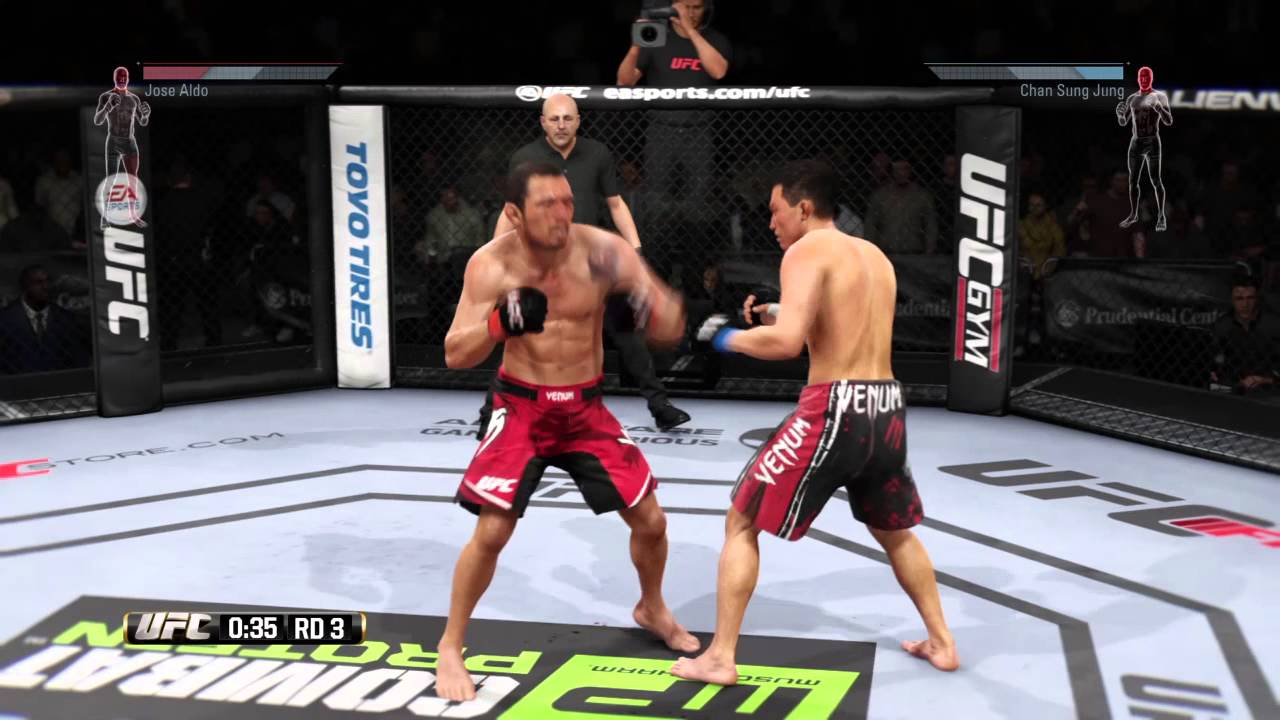 ufc ko Jose Aldo (нокаут на последней секунде) the best KO last round, last seconds