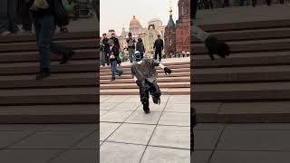 A #robot performs a dazzling #dance in front of Saint Sophia Cathedral in Harbin. #Harbin #travel