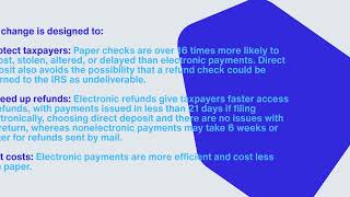 Tax Tip Tuesday-IRS to Phase Out PaperTax Refund Checks