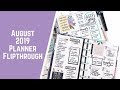 Flipthrough of August 2019 in my Happy Planners