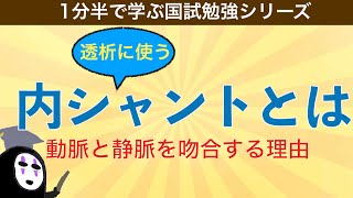 1分半で学ぶ国試勉強シリーズ「血液透析の内シャントとは」仕組みをわかりやすく解説！