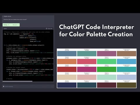 ChatGPT Code Interpreter for Color Palette Creation