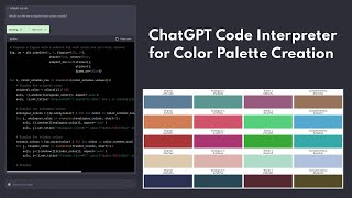ChatGPT Code Interpreter for Color Palette Creation