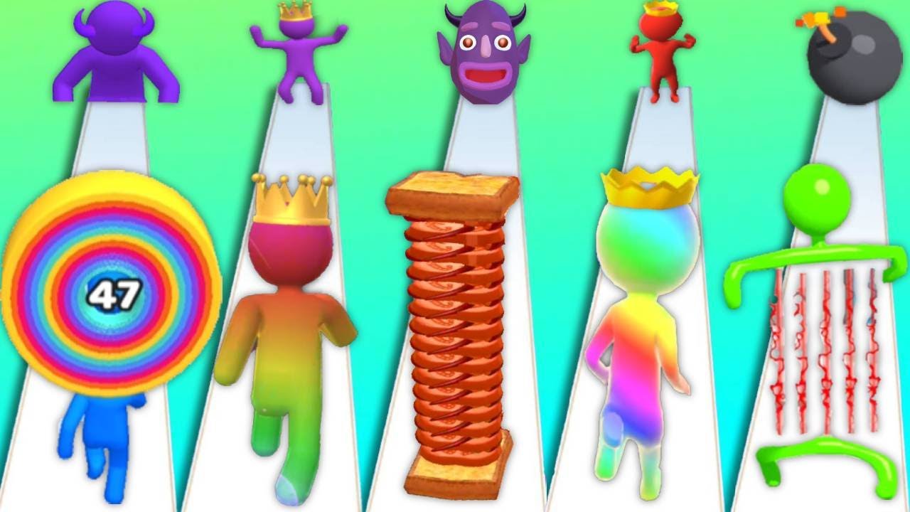 Laser Man Run, Layer Man 3D, Giant Rush, Sandwich Runner, Stack Colors - Playing 999 Tiktok Gameplay