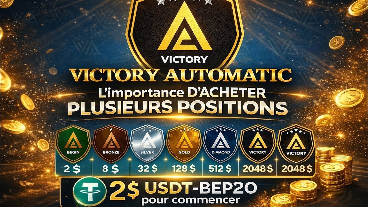 🛑VICTORY AUTOMATIC : L'importance D'ACHETER PLUSIEURS POSITIONS| 2$ USDT-BEP20 pour commencer
