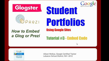 Portfolios with Google Sites Tutorial #6 - Embedding, Uploading, Copy/Paste a Doc