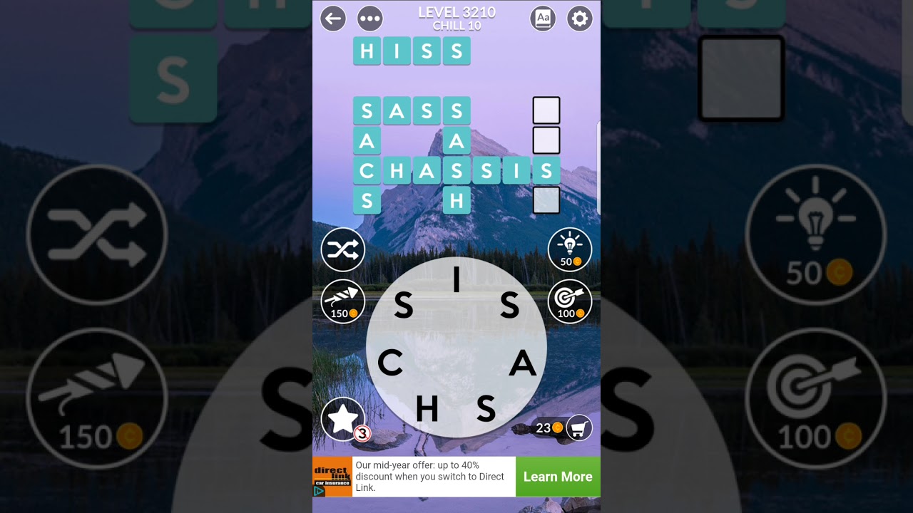 WORDSCAPES CHILL 10 BASIN ANSWERS