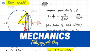 (Lec 32&33) Moment of Inertia of - CYLINDER, SPHERE, CONE
