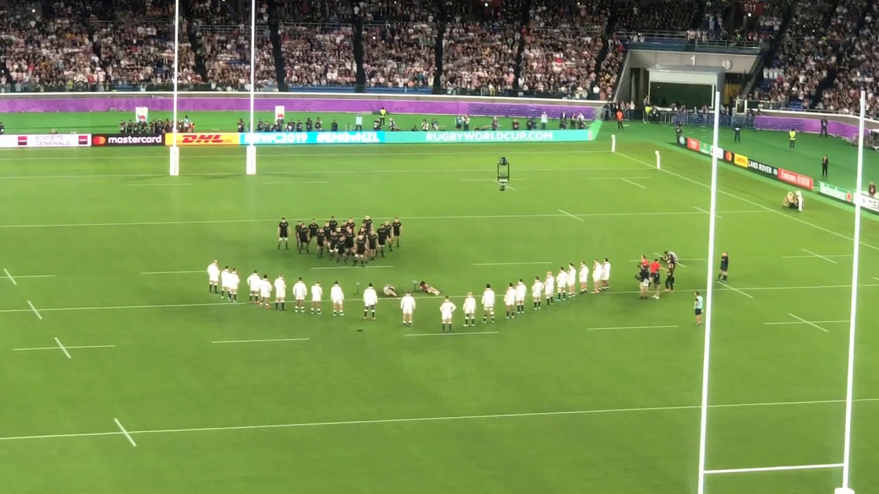 Rwc19 Engvsnzlハカ カパオパンゴに対抗したイングランドのv字フォーメーション Haka Kapa O Pango Vs England Youtube