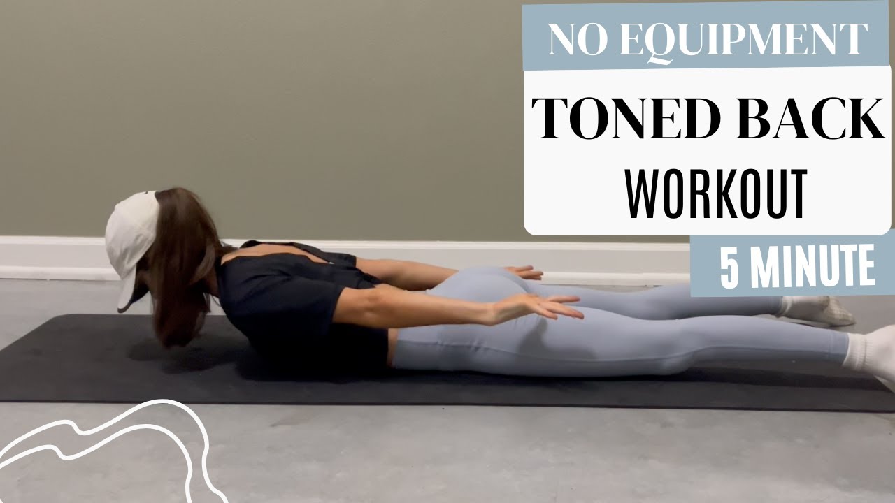 8 Day January Pilates Challenge 5 minute Sexy Back Workout/ No Equipment/ Defined & Sculpted back