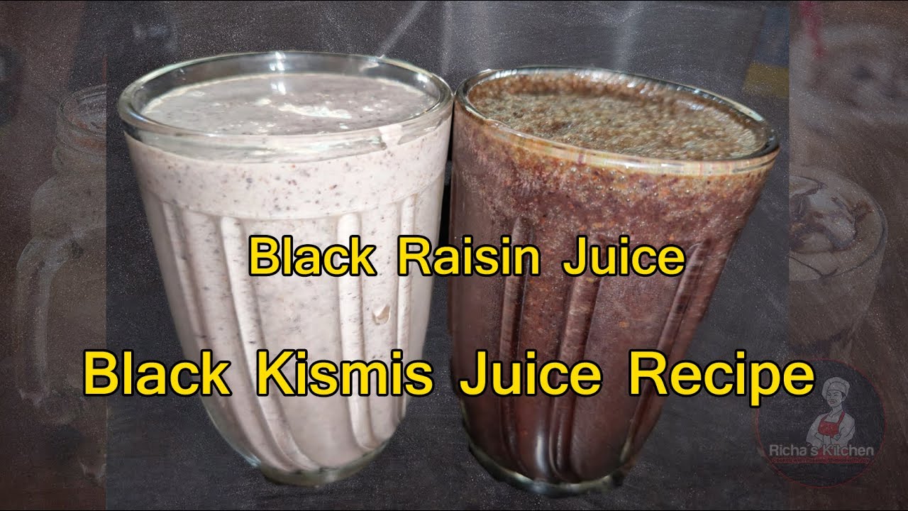 Black Raisin Juice | Healthy Drink | Black Kismis Juice Recipe | Immunity Power increasing Drink