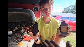 Replacing rear brake pads on a 2012 JK Wrangler