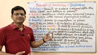 Toxicology (Part-01) Principle of Toxicology with General Terminology | Management of Poisonings