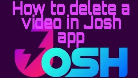How to delete a video in Josh app 🤔🤔🤔🤔 Telugu