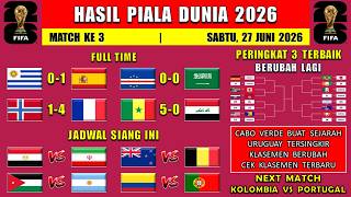 2026 World Cup Results - Uruguay vs Spain - Cape Verde vs Saudi Arabia - 2026 World Cup Standings