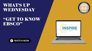 What's Up Wednesday -- Get To Know EBSCO