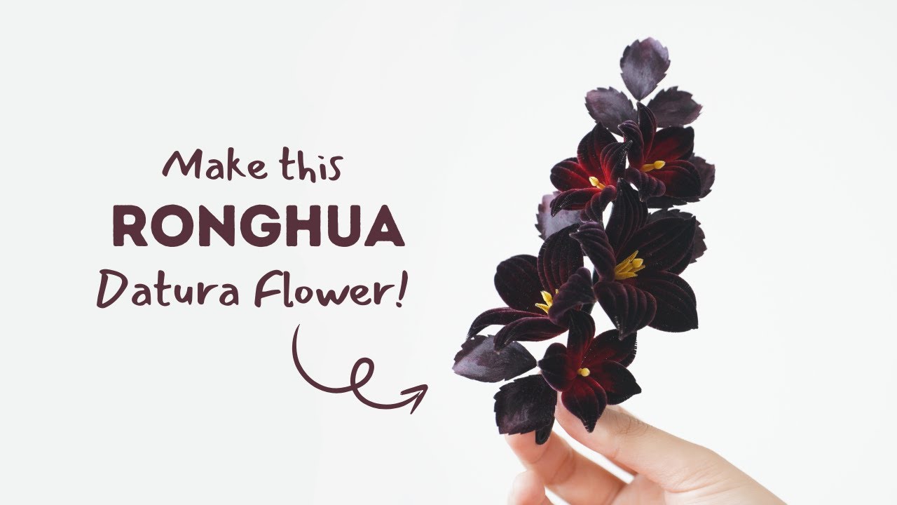 Step-by-step tutorial of crafting datura flowers | Datura Love DIY Kit Tutorial