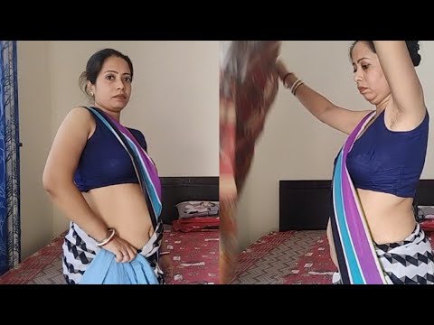 Indian housewife daily morning routine/bed cleaning vlog/saree peticoat tuck vlog