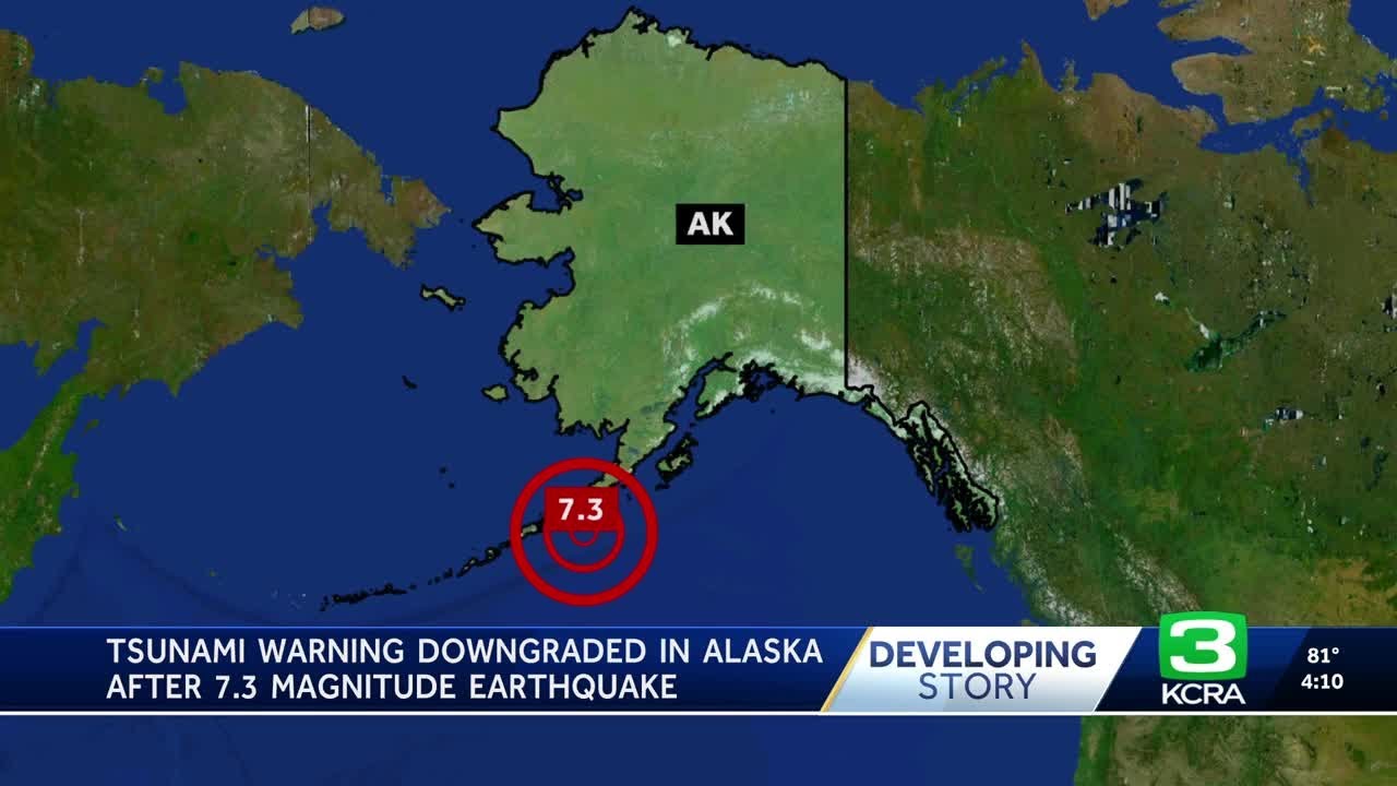 7.3 earthquake off Alaska triggers tsunami warning
