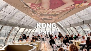 Lunch at Kong Paris: A Chic Glass Dome Rooftop Dining Experience with Stunning Views 🎥