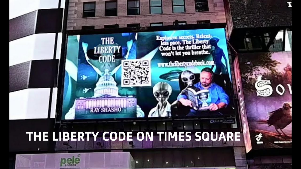My New Book 'THE LIBERTY CODE' on Times Square!