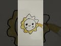 How to Draw Sun 🌞 🌤 for kids #shorts #shortvideo #drawing #art #kidsart #sun #diy #funandartworld