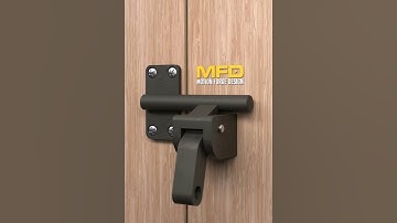 Simple automatic gate latch ideas locking mechanism #shorts #asmr #latch #3d