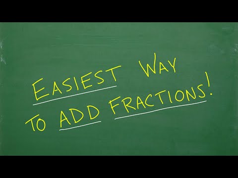 EASIEST WAY to Add Fractions!