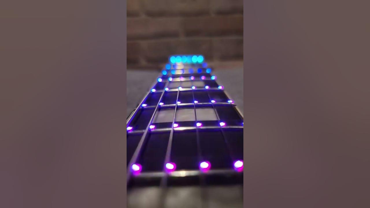 Don’t fret, it’s Friday 😅🎸 #guitar #guitarists #leds #rainbow #frets #fretzealot #friday #music