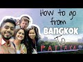 How to go from Bangkok to Pattaya | Car Cab | Bus | Pattaya Beverly hotel room tour | Thailand