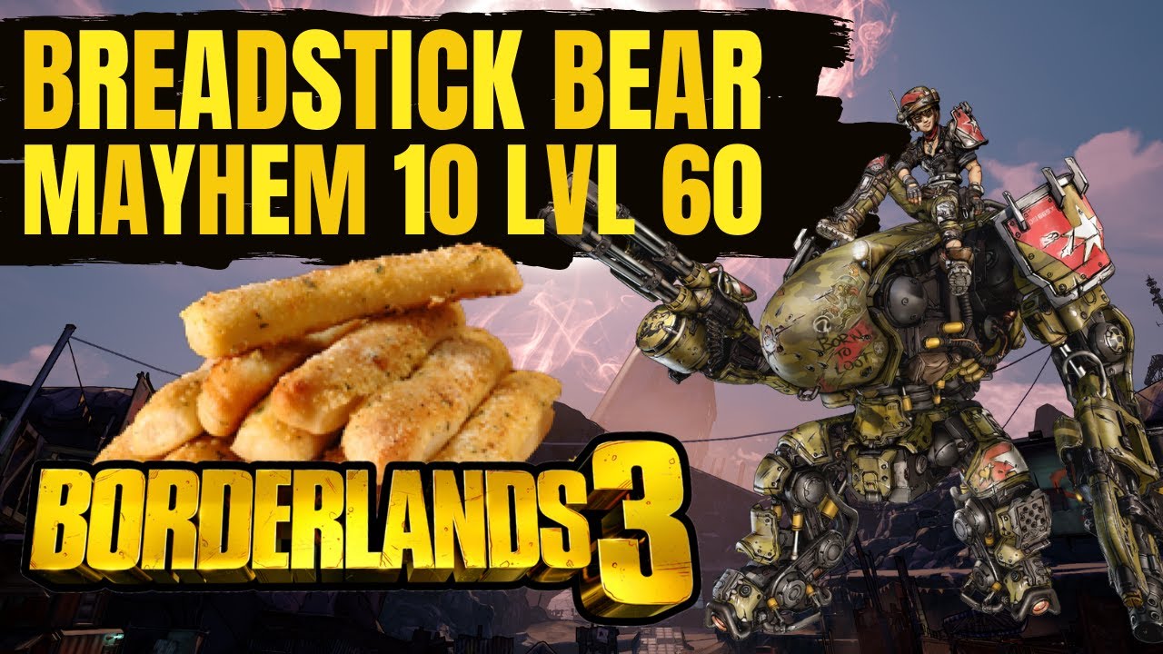 Breadstick Bear Moze Build! LVL 60 Mayhem 10 Guardian Takedown! Borderlands 3