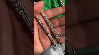 TAIPAN JEWELRY Königskette 60cm lang 5mm breit 82g schwer 925 Sterling Silber (K107)