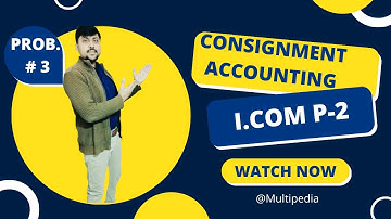 Consignment Problem 3 Accounting I Com part2 Sohail Afzal Book|How to solve problem 3 of consignment