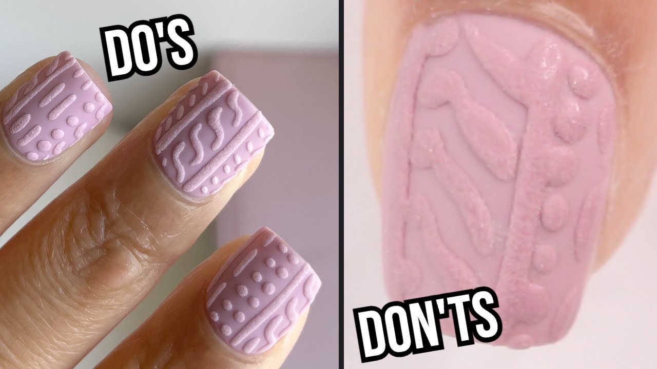 DOs & DON’Ts: winter sweater nails | how to do sweater nails using gel polish and acrylic at home
