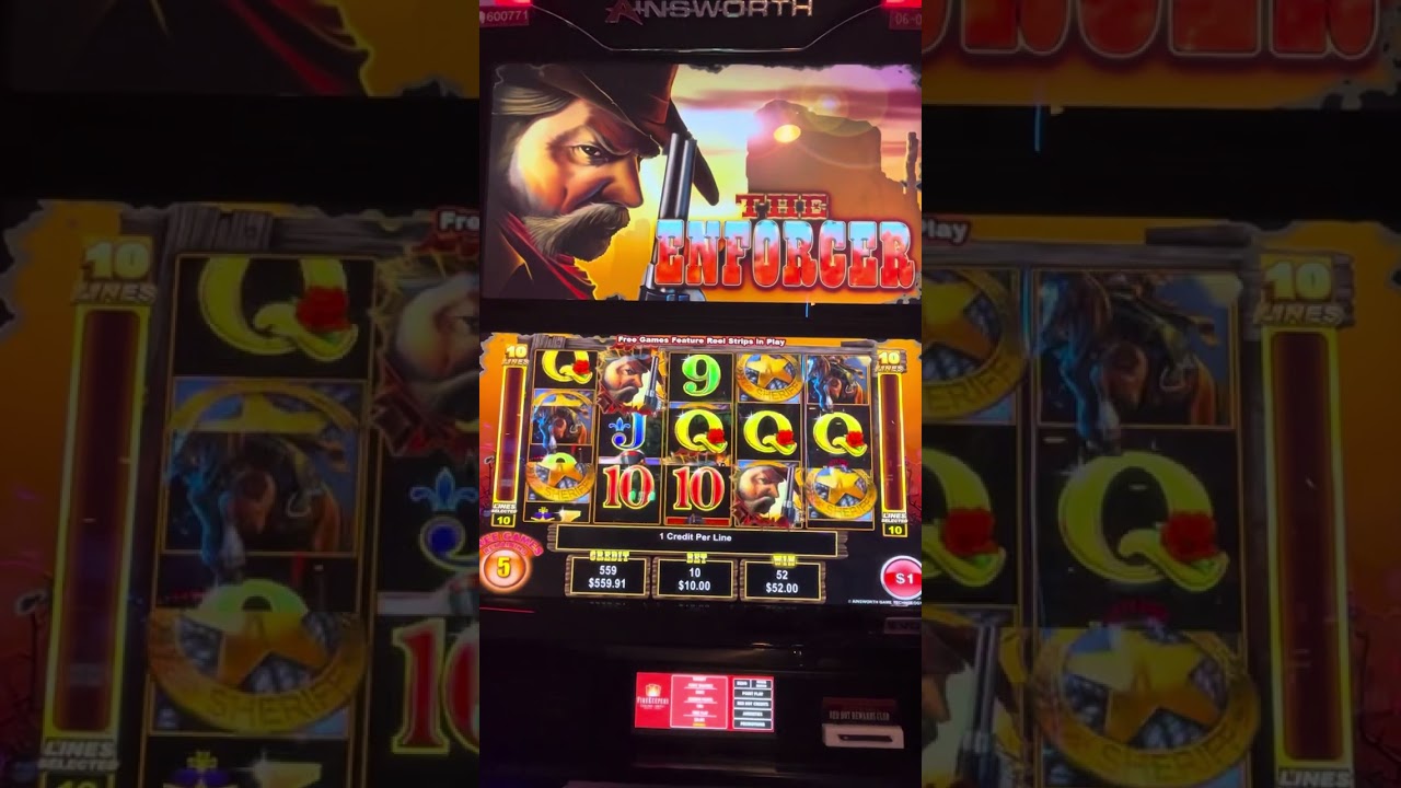Bonus win The Enforcer high limit slot machine @Cashew-slots 
