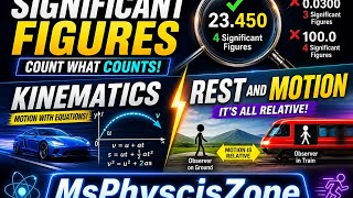 3 Physics Concepts in 3.5 Minutes | Significant Figures, Kinematics, Rest &amp; Motion 