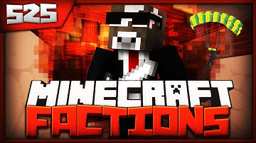 Minecraft FACTIONS Server Lets Play - 50 PLAYER SKYDIVE RAID - Ep. 525 ( Minecraft Faction )