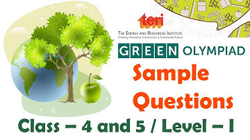 Green Olympiad Sample Paper Class 4 and 5 Teri 2025-26 LEVEL I