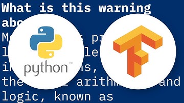 Your CPU supports instructions that this TensorFlow binary was not compiled to use: AVX AVX2