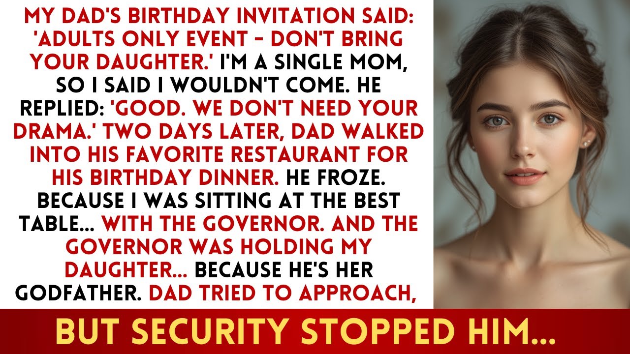 Dad's Birthday Invitation Said 'No Kids — Don't Come' — Then He Saw Who I Was Dining With...