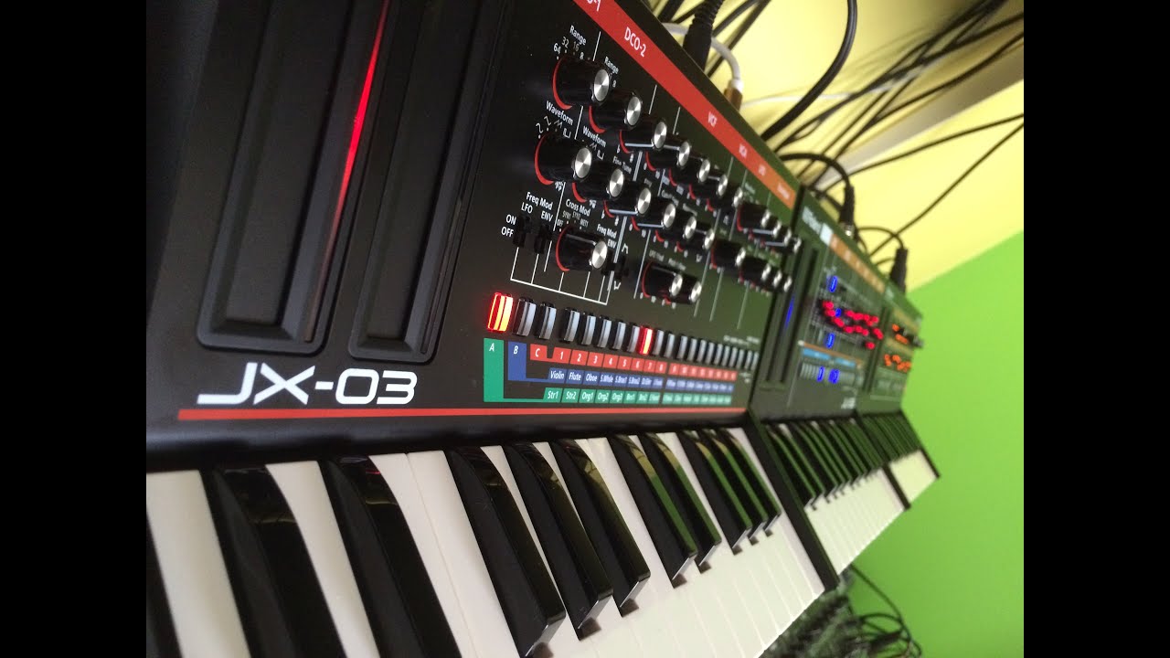 Roland K-25M, Fitting a Boutique Sound Module, JX-03 + JU-06, JP-08, EMX2 +